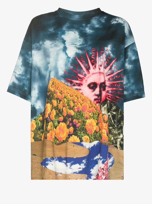 Estrelle Graphic Print Cotton T-shirt
