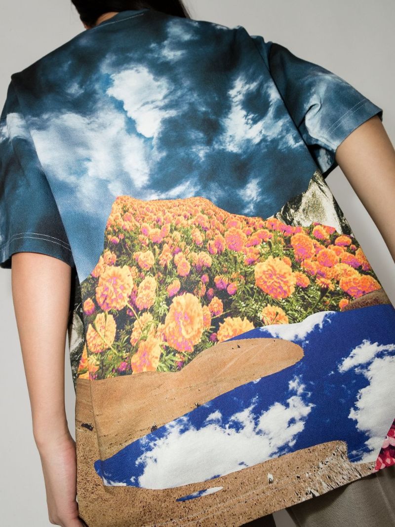 Estrelle Graphic Print Cotton T-shirt