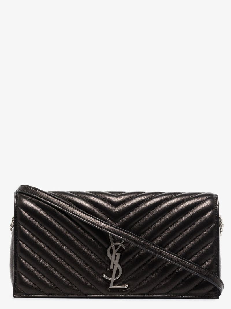 Black Kate Baguette Leather Shoulder Bag