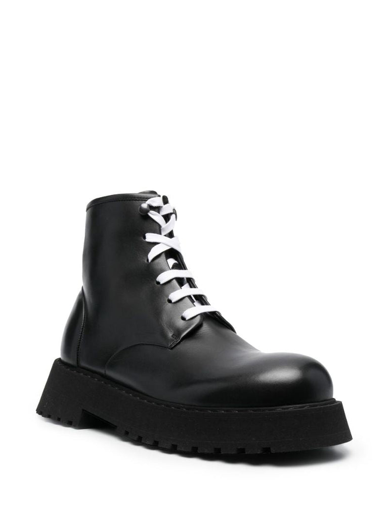 Black Micarro Leather Chelsea Boots