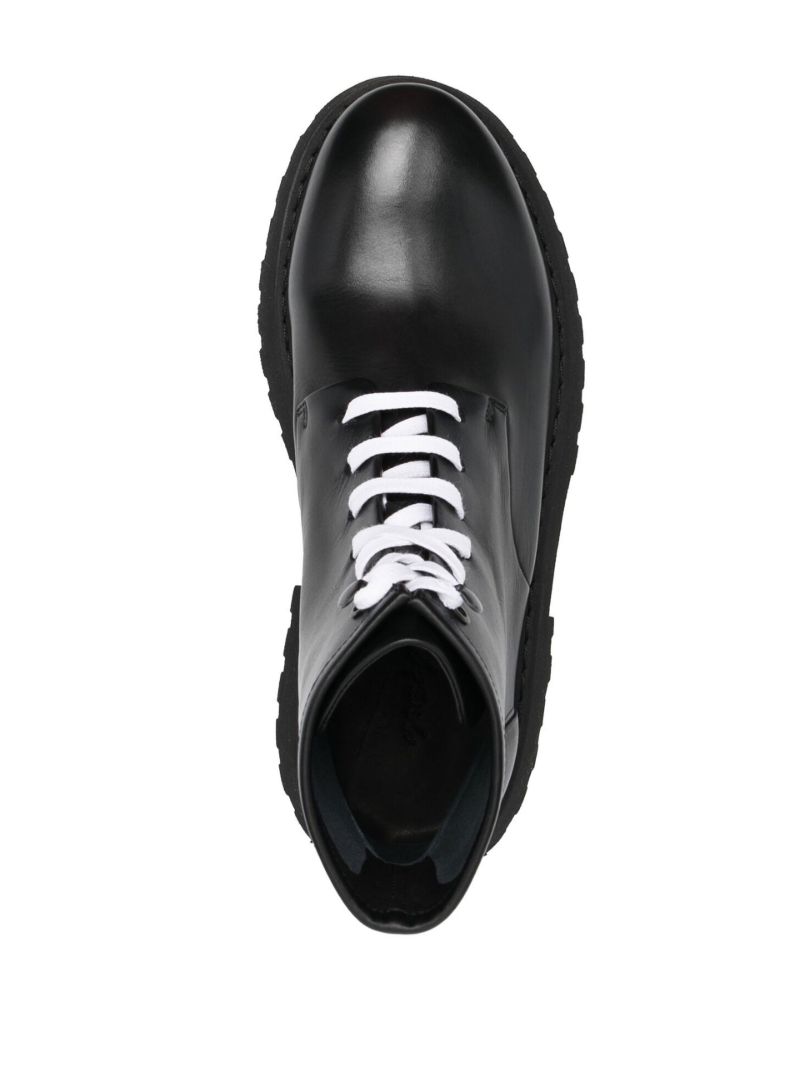 Black Micarro Leather Chelsea Boots