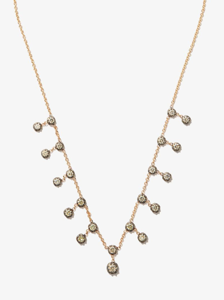 14k Yellow Gold Sophia Diamond Shaker Necklace