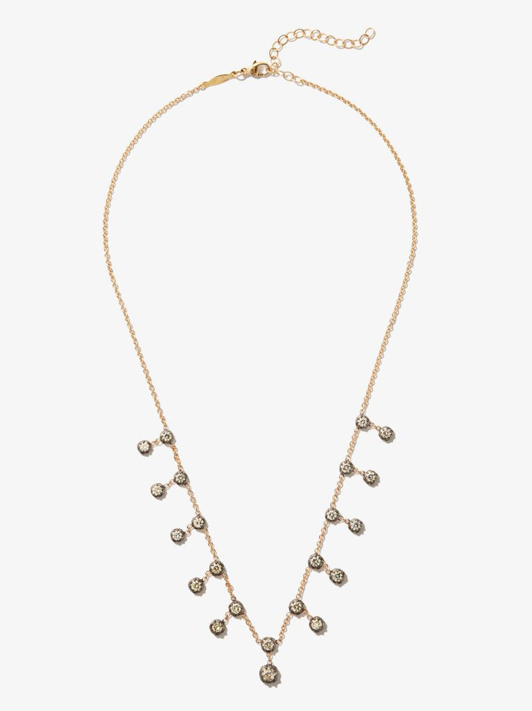 14k Yellow Gold Sophia Diamond Shaker Necklace