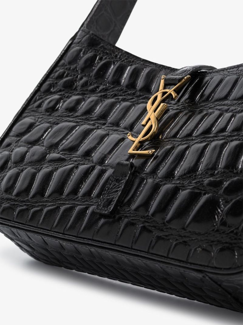 Black 5 Ã_x0083_â_x0082_¬ 7 Mock Croc Leather Shoulder Bag