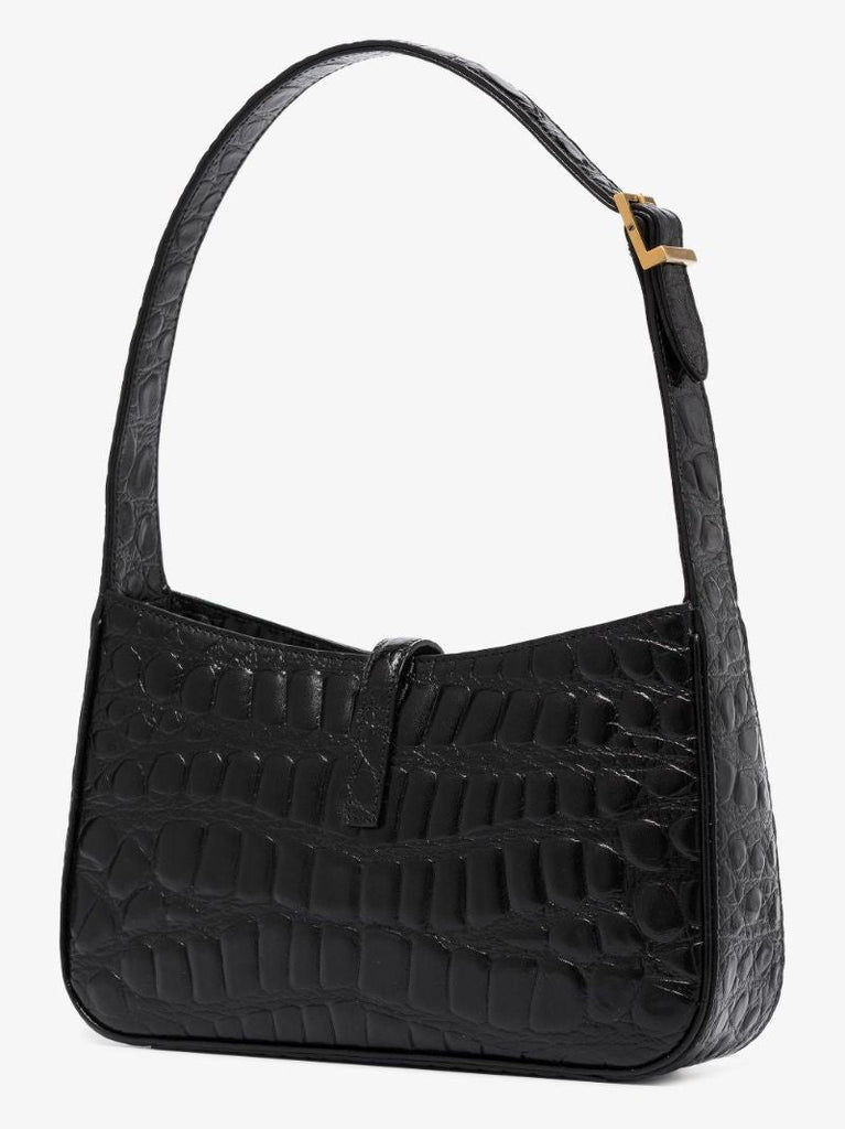 Black 5 Ã_x0083_â_x0082_¬ 7 Mock Croc Leather Shoulder Bag