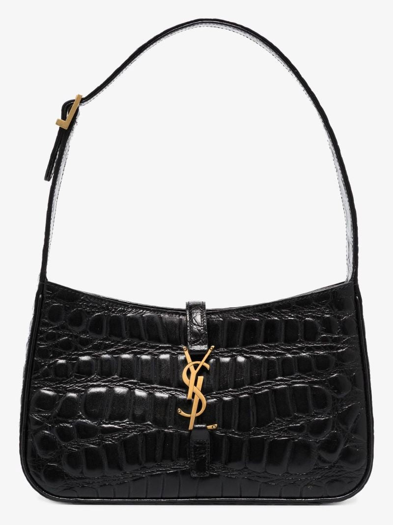 Black 5 Ã_x0083_â_x0082_¬ 7 Mock Croc Leather Shoulder Bag