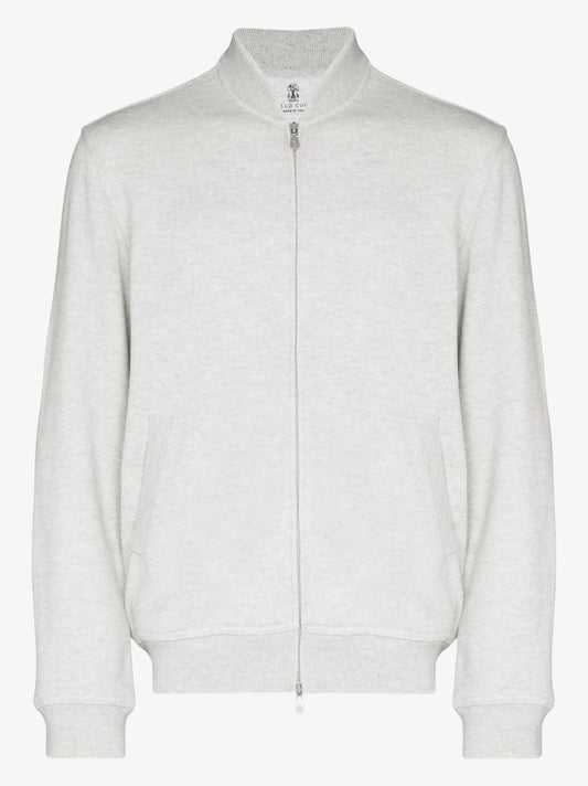 Zip-up Cashmere Cardigan