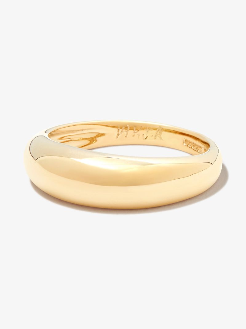 14k Yellow Gold Dome Ring