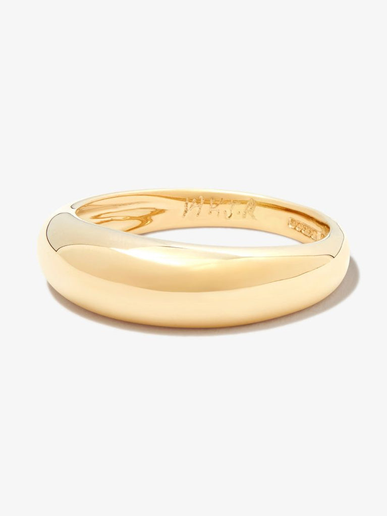 14k Yellow Gold Dome Ring