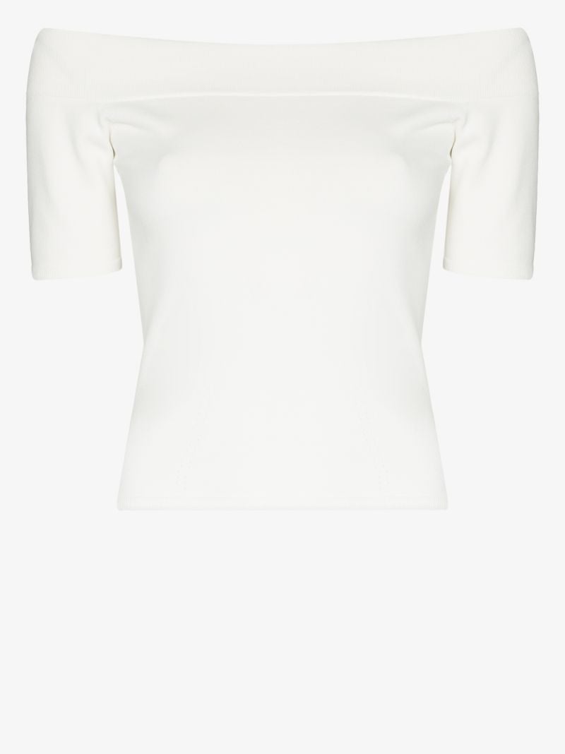 Off-the-shoulder Knitted Top