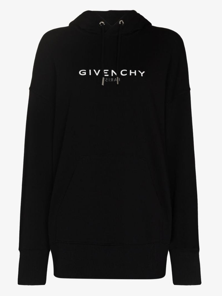 Logo Print Cotton Hoodie