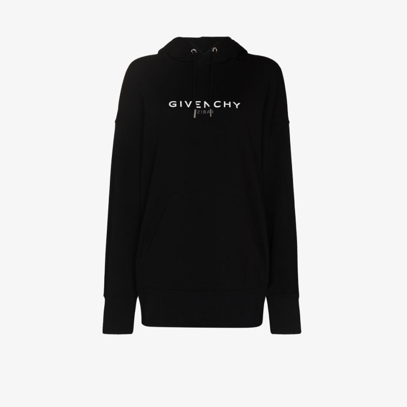 Logo Print Cotton Hoodie
