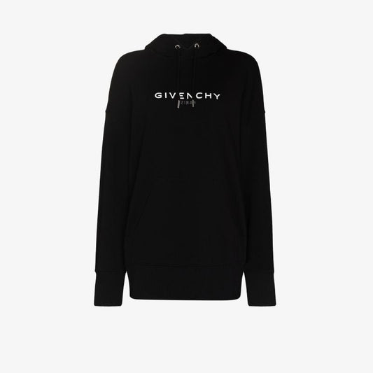 Logo Print Cotton Hoodie