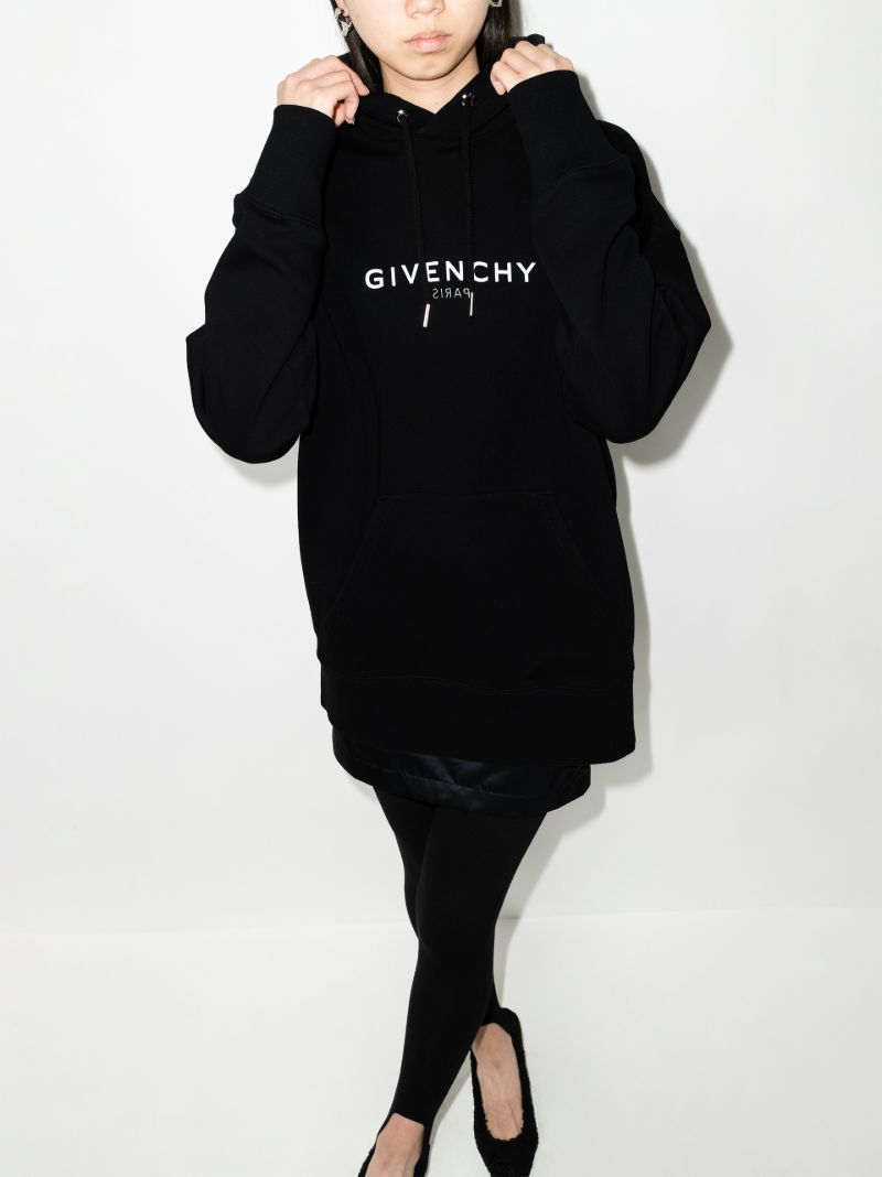 Logo Print Cotton Hoodie