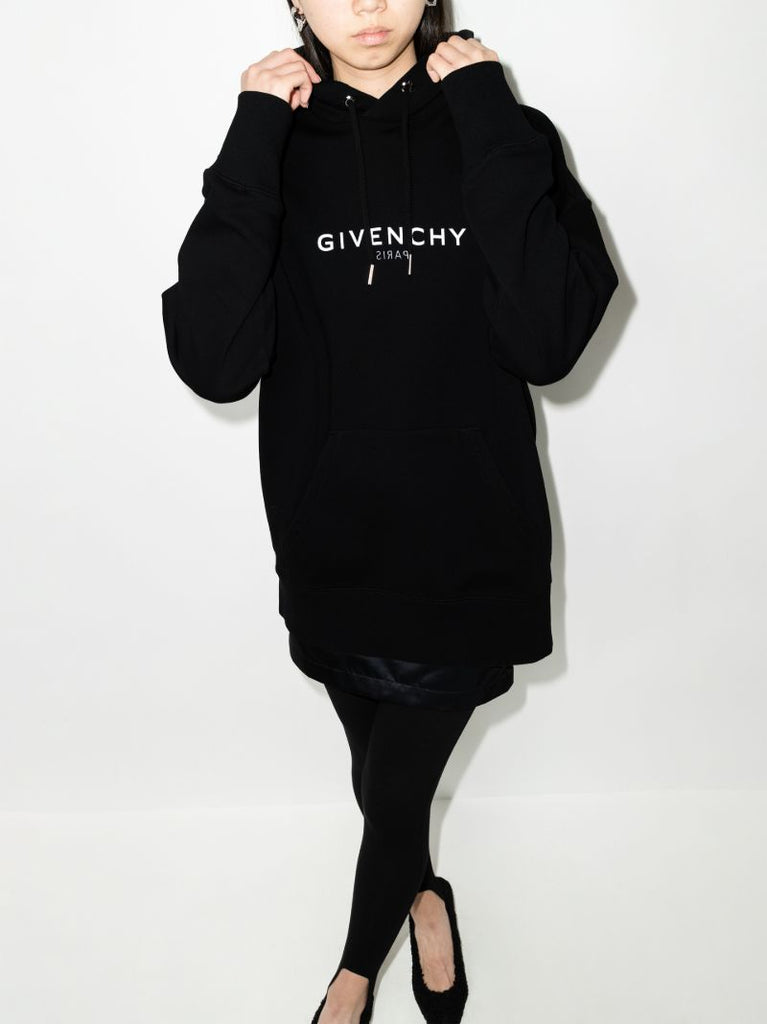 Logo Print Cotton Hoodie