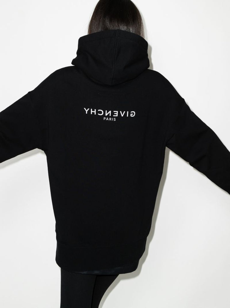 Logo Print Cotton Hoodie