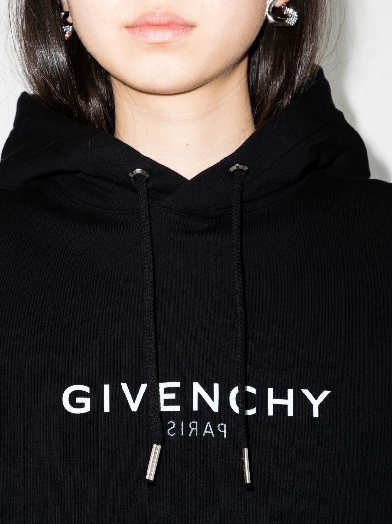 Logo Print Cotton Hoodie