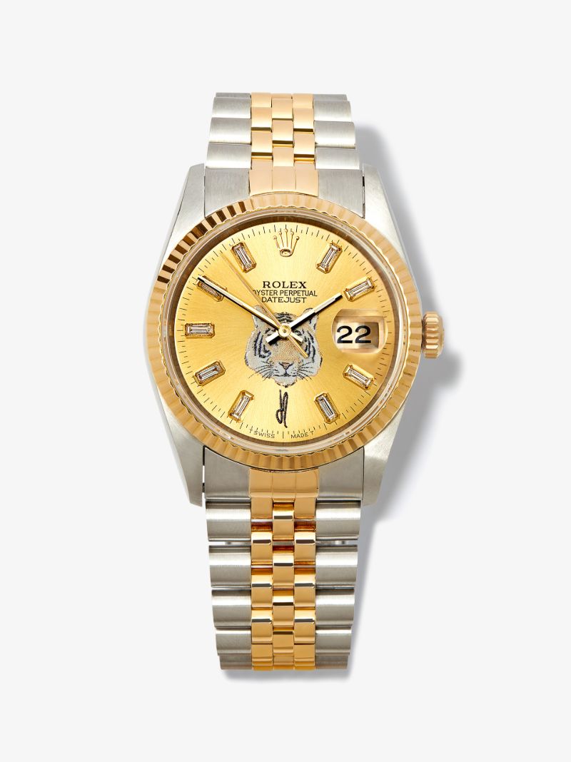 Reworked Vintage Stainless Steel Rolex Datejust Watch