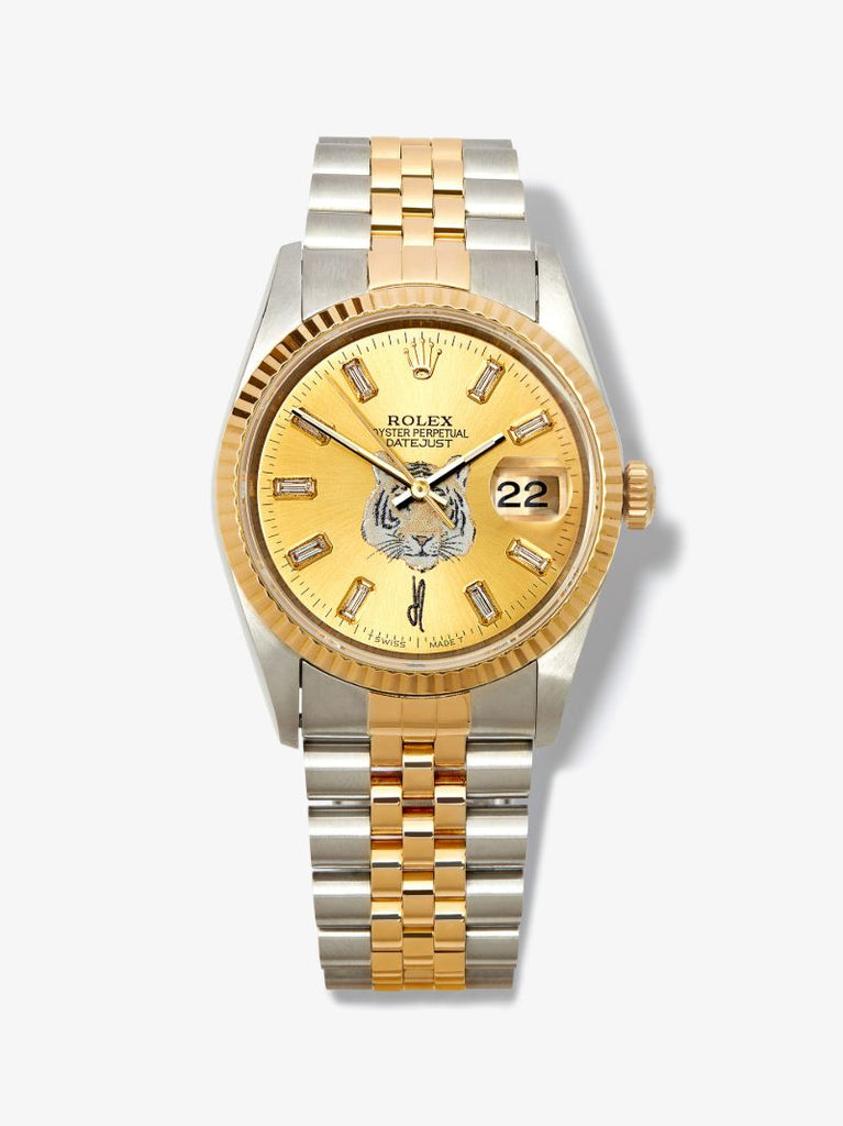 Reworked Vintage Stainless Steel Rolex Datejust Watch