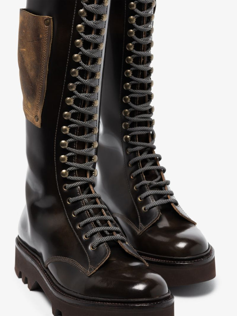 X Phipps Brown Sh*tkickers Boots