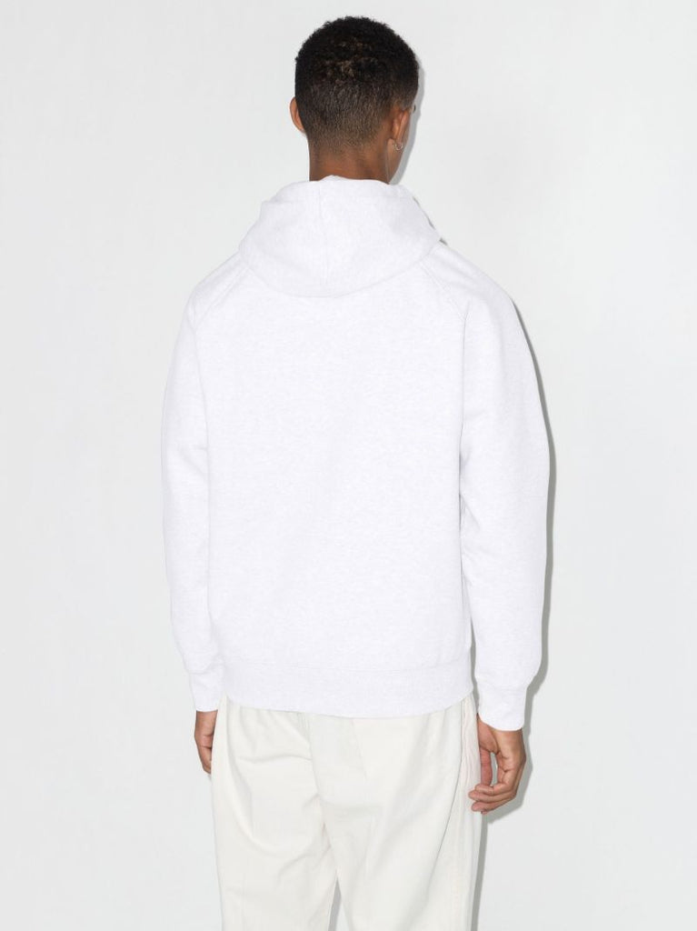 Grey Chase Embroidered Logo Hoodie