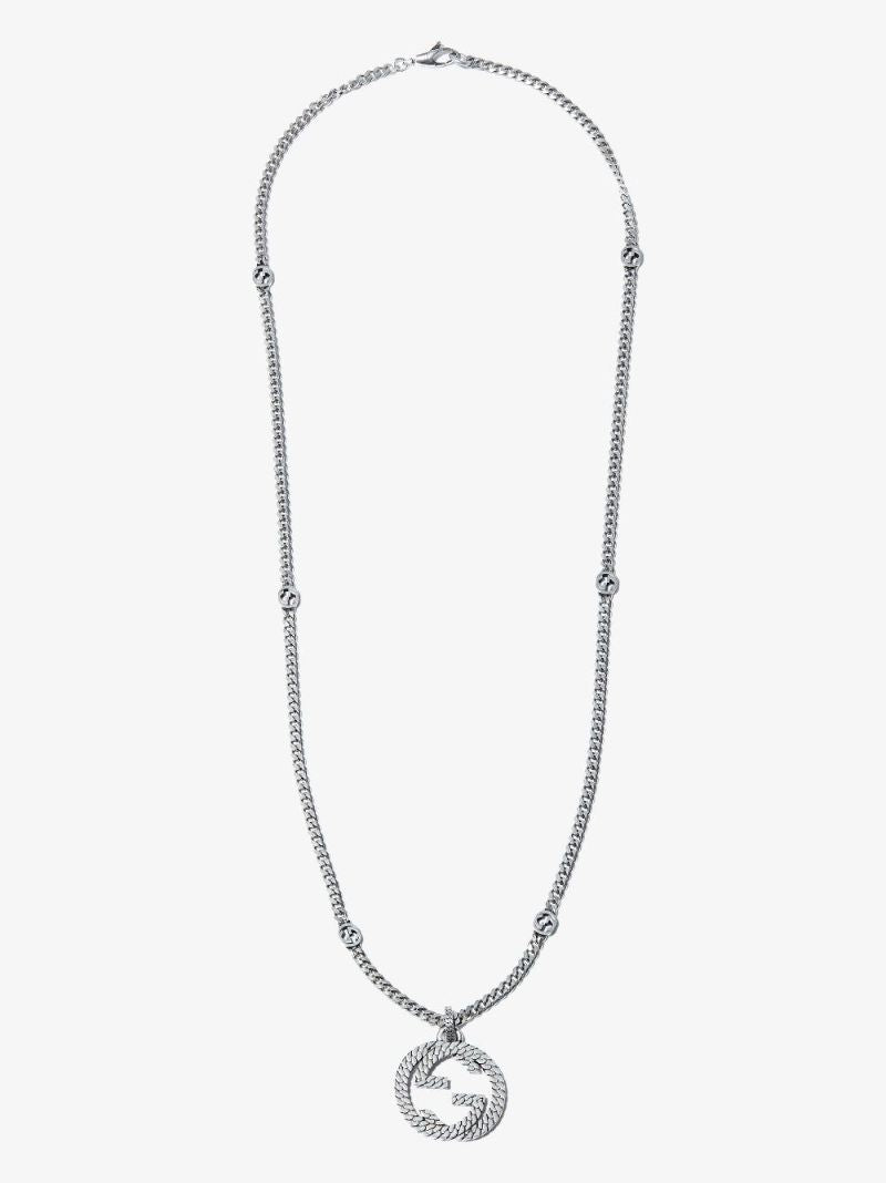 Sterling Silver Interlocking G Necklace