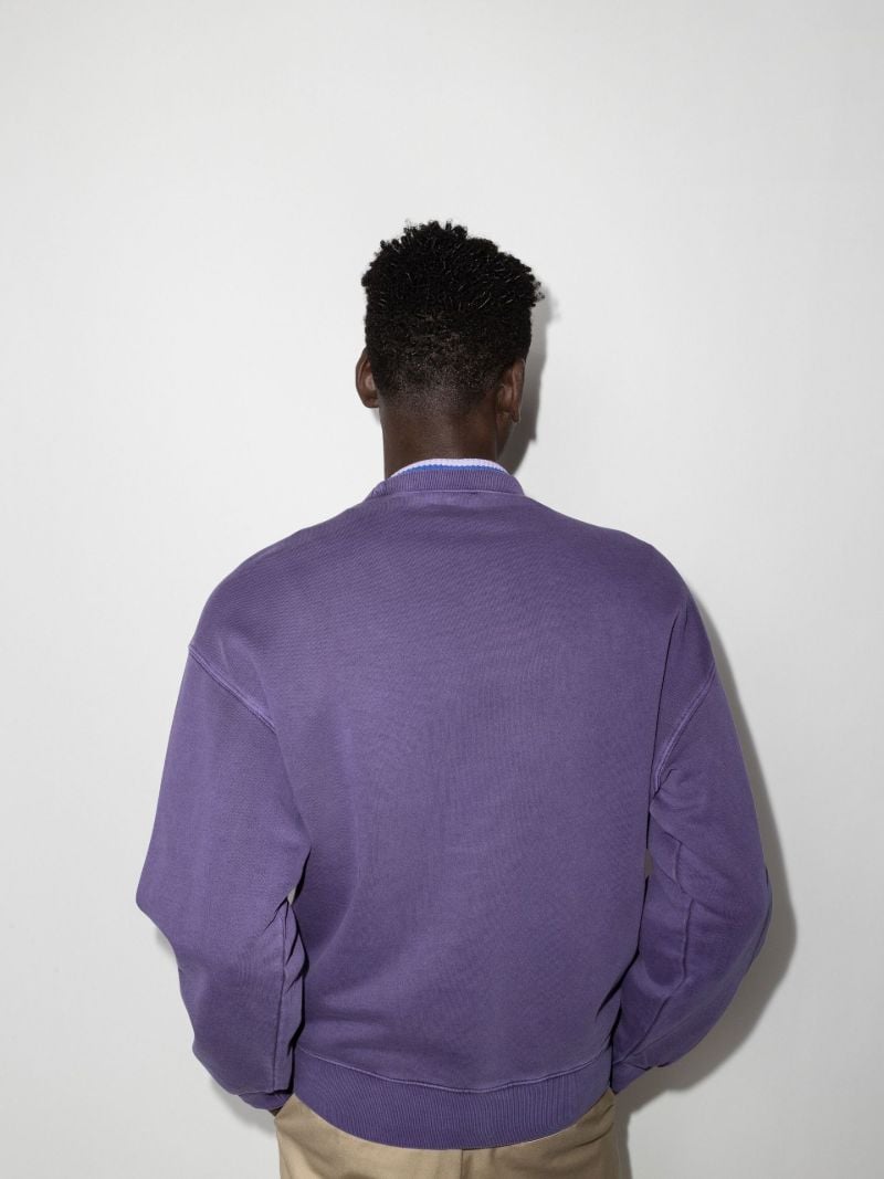 Nelson Logo AppliquÃ_x0083_Â©d Cotton Sweatshirt