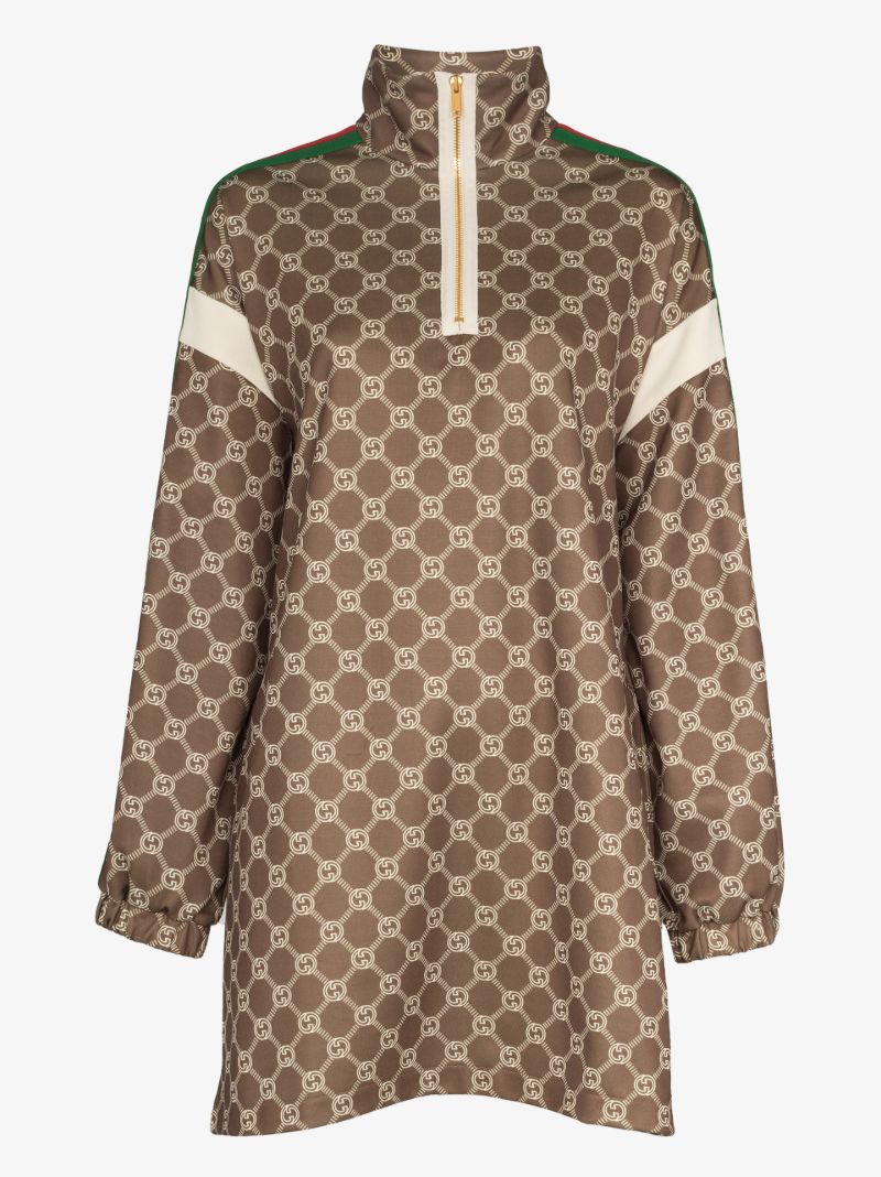 Brown Interlocking G Mini Dress