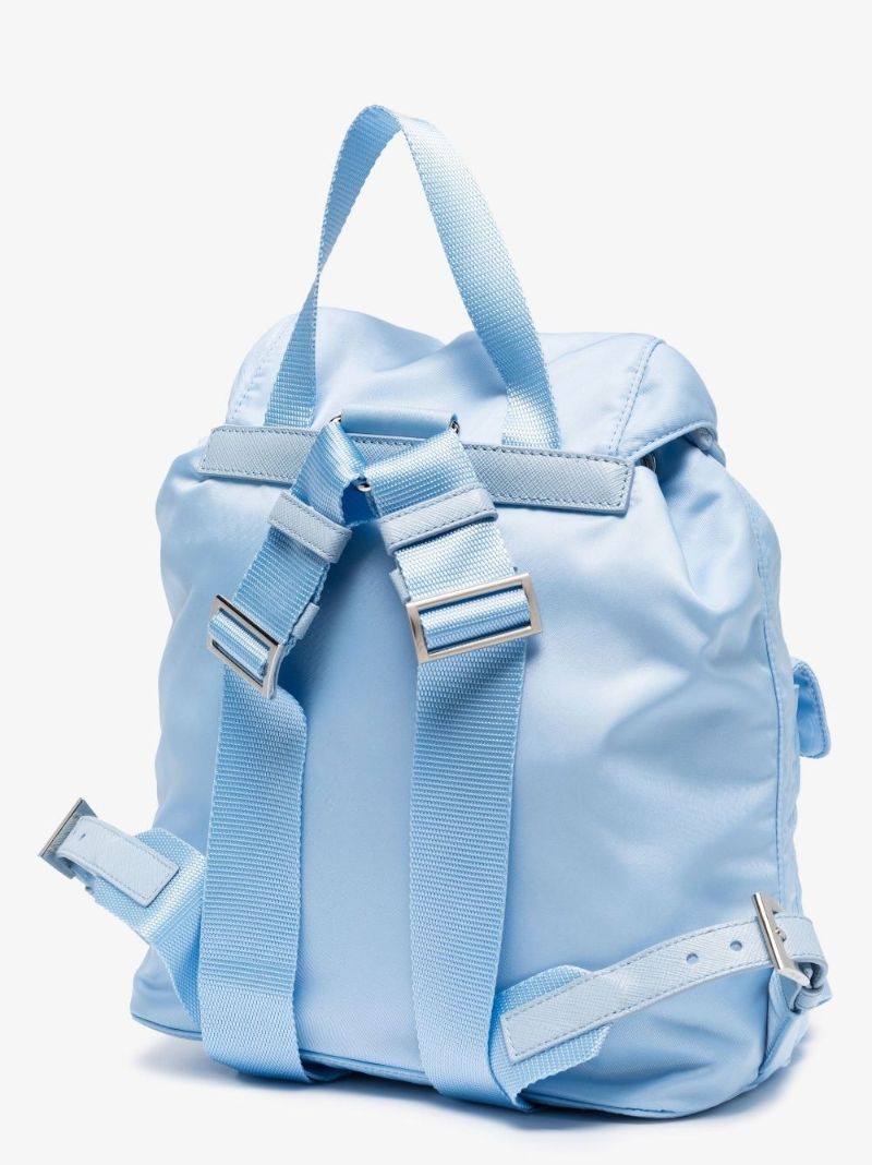 Blue Re-nylon Small Backpack