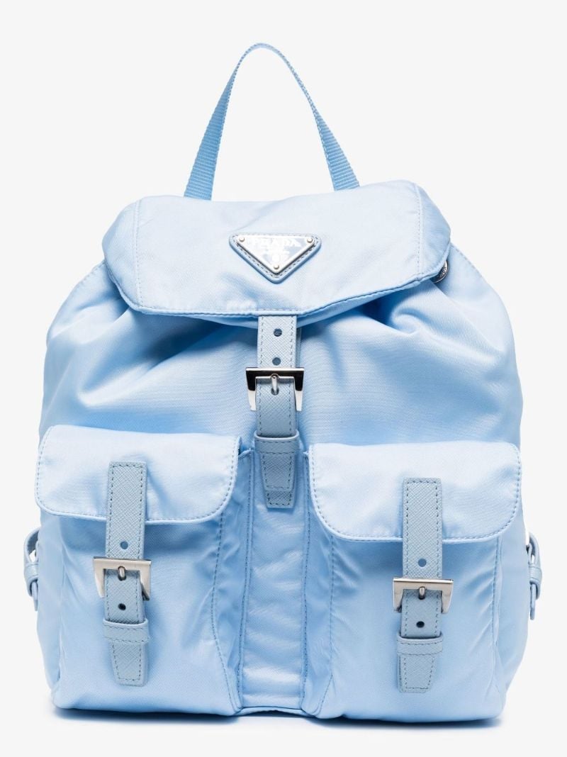 Blue Re-nylon Small Backpack
