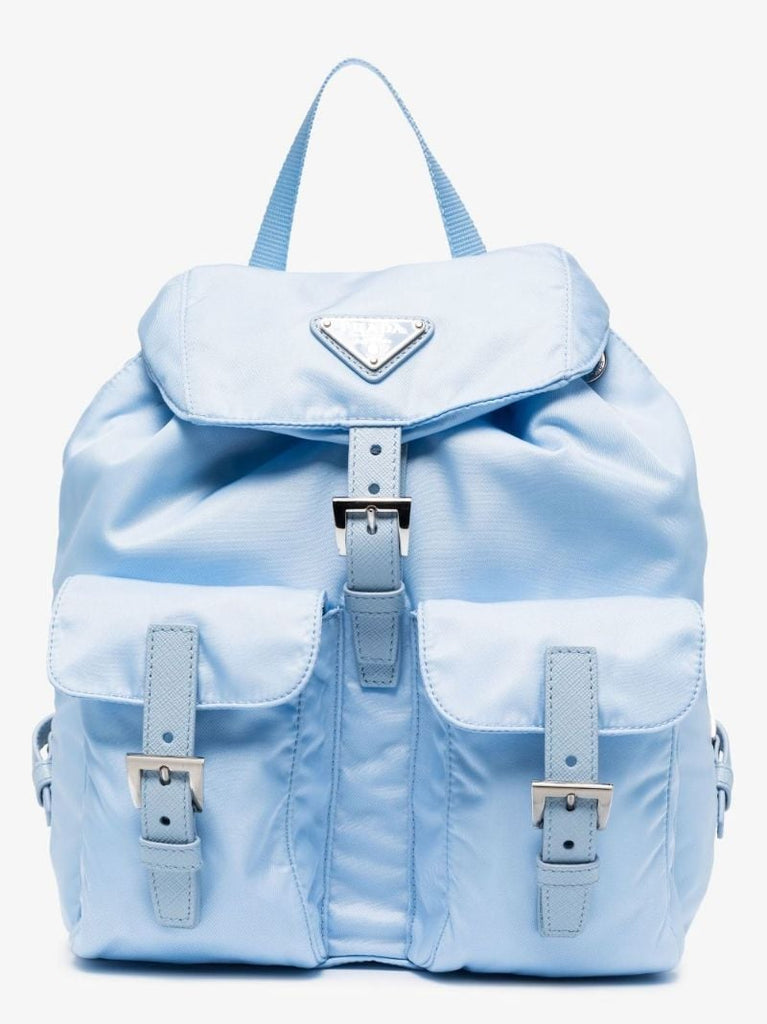 Blue Re-nylon Small Backpack