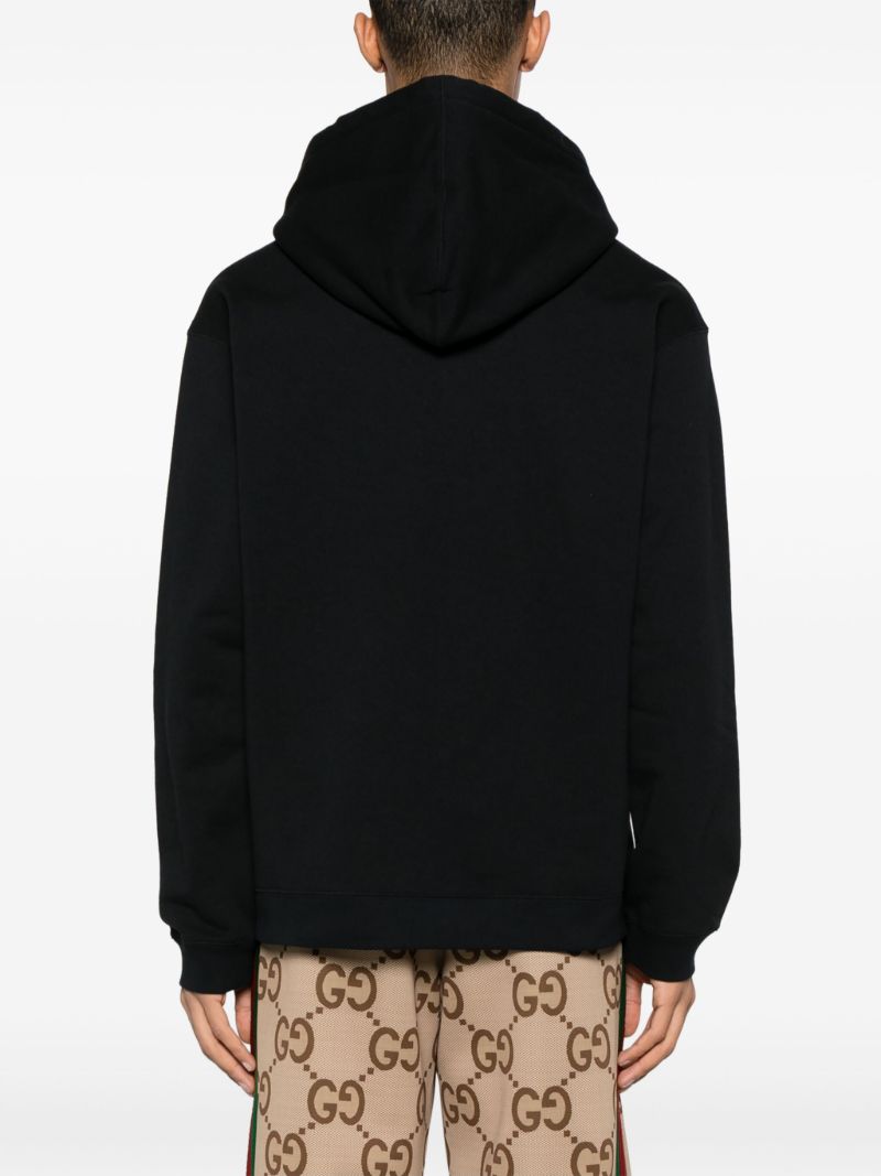 Black Mirror Logo Cotton Hoodie