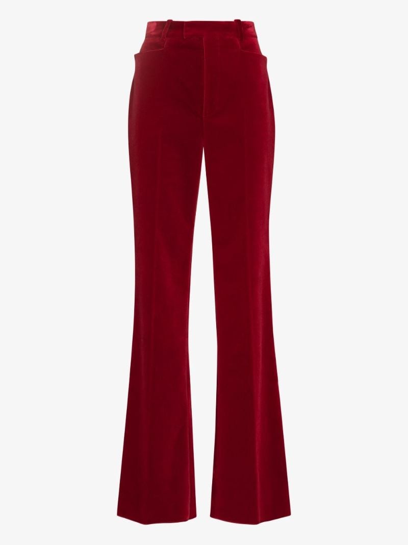 Velvet Flared Trousers