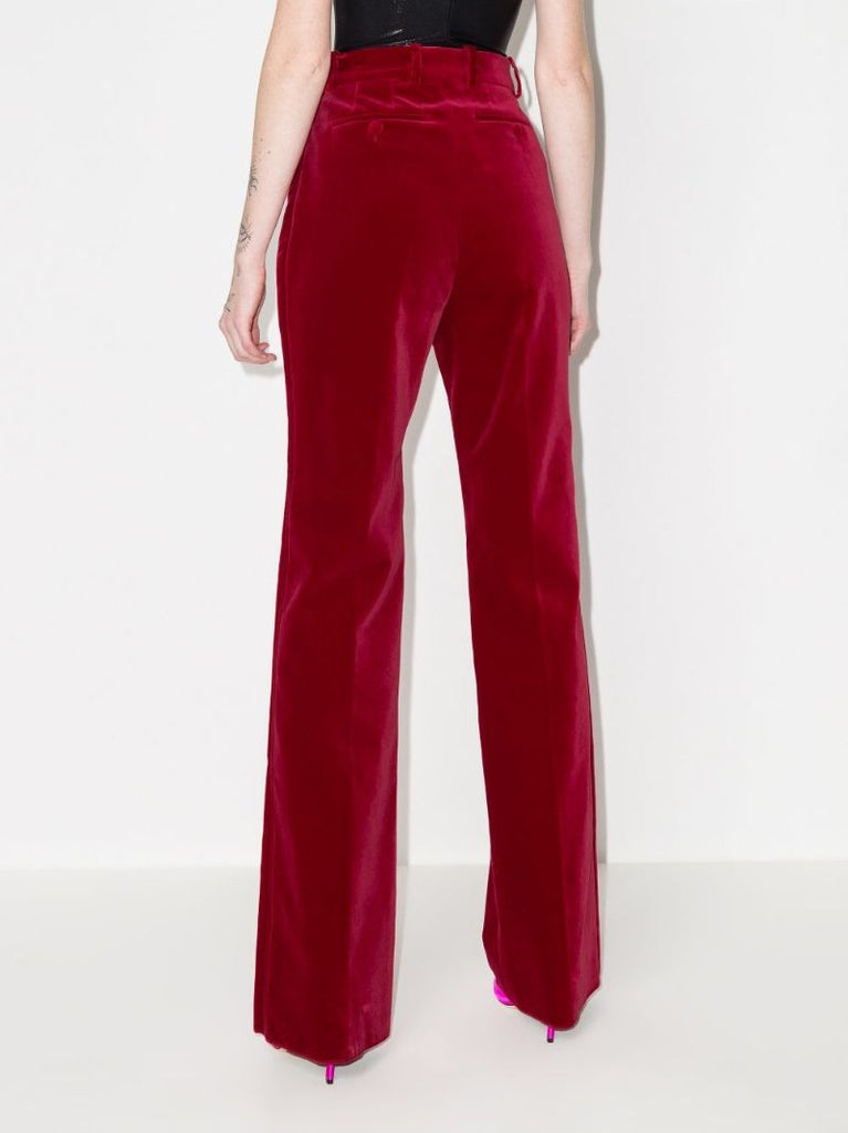 Velvet Flared Trousers