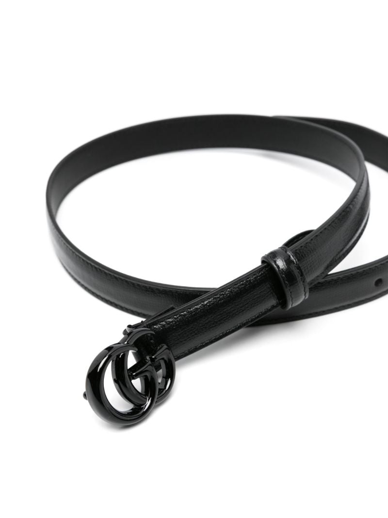 Black Marmont Gg Leather Belt