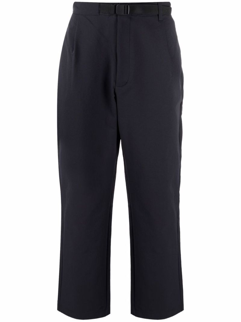 Blue Belted Straight Leg Trousers