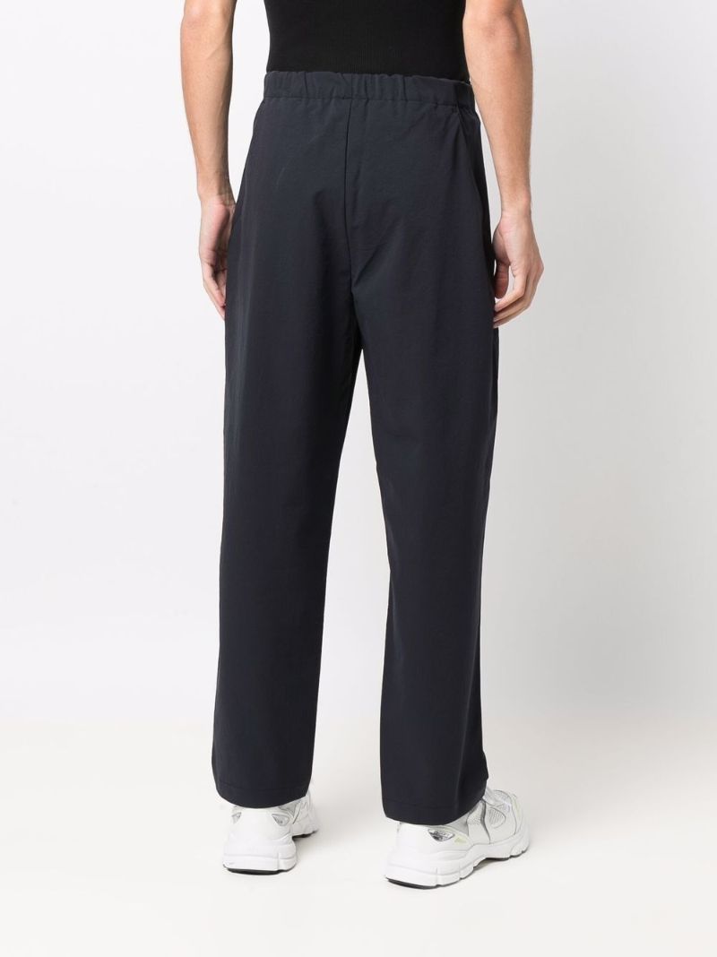 Blue Belted Straight Leg Trousers