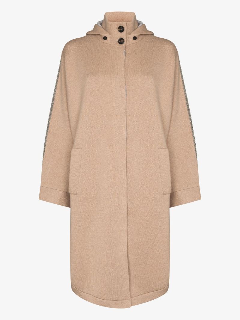 Hooded Cashmere Coat