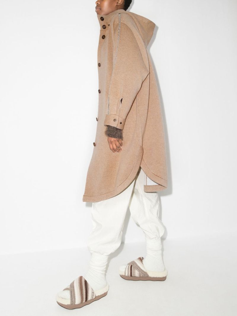Hooded Cashmere Coat
