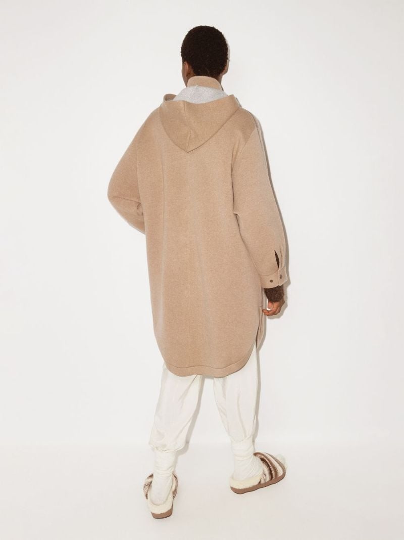 Hooded Cashmere Coat