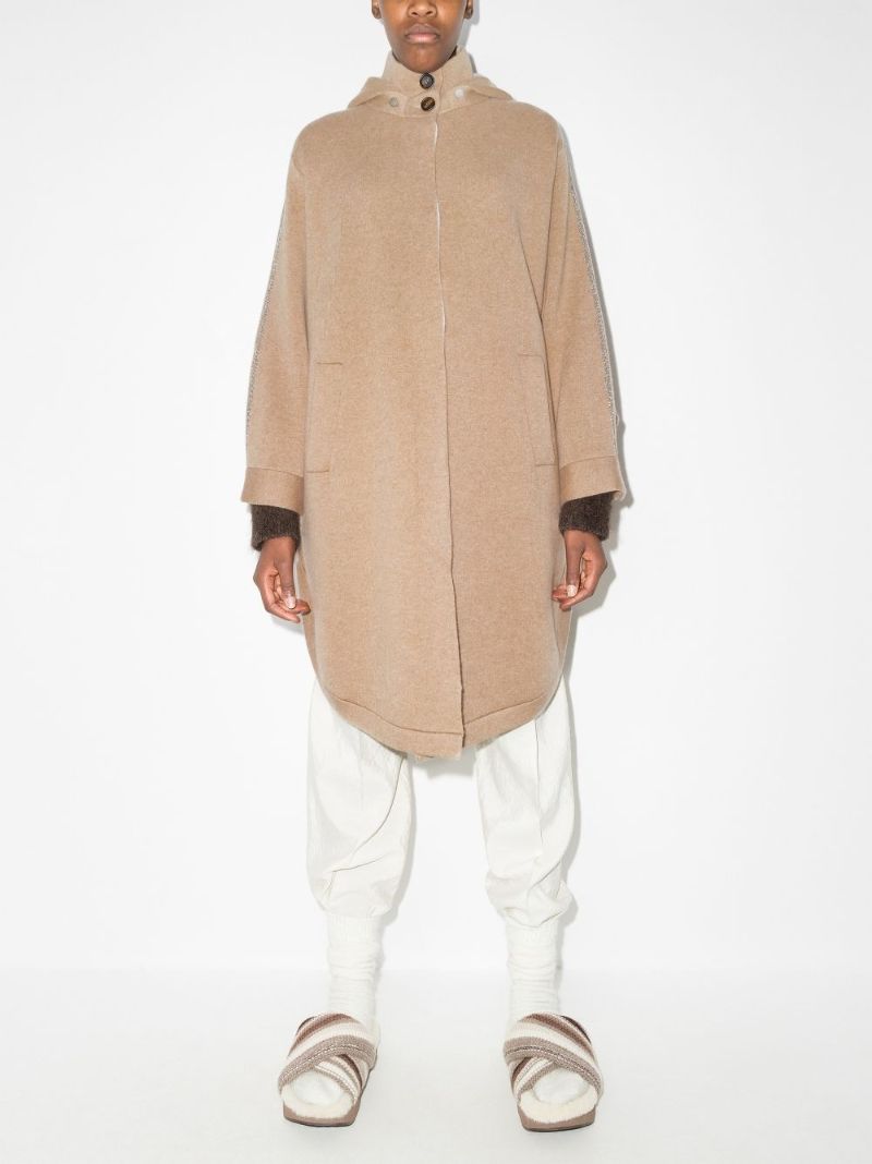 Hooded Cashmere Coat