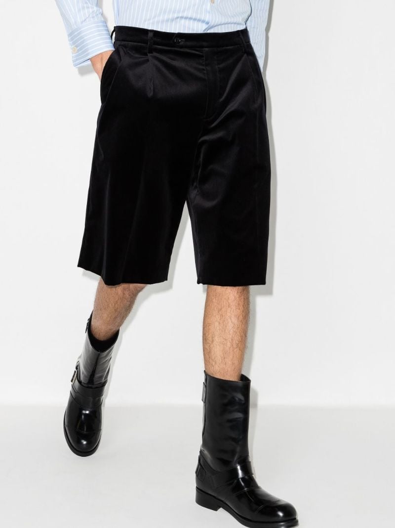 Tailored Velvet Shorts