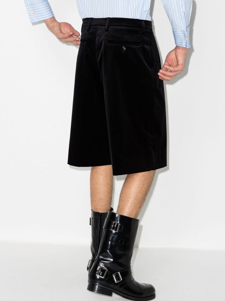 Tailored Velvet Shorts