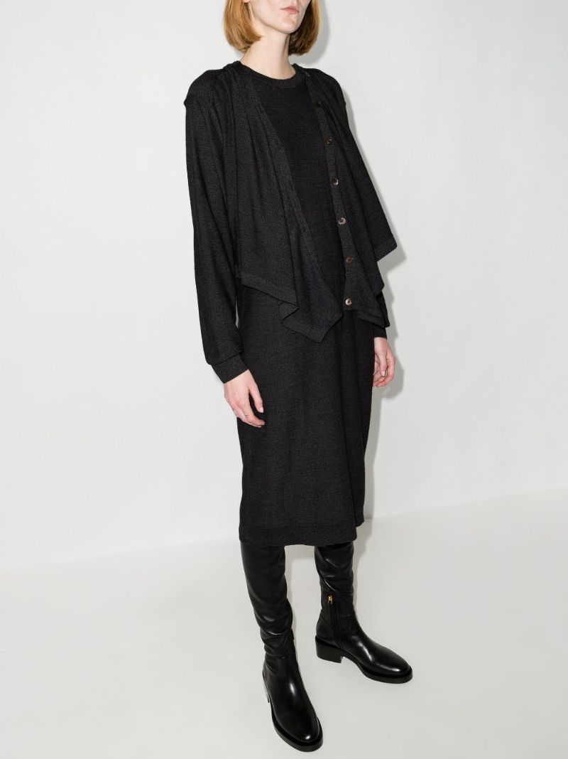 Double Layer Cardigan Dress