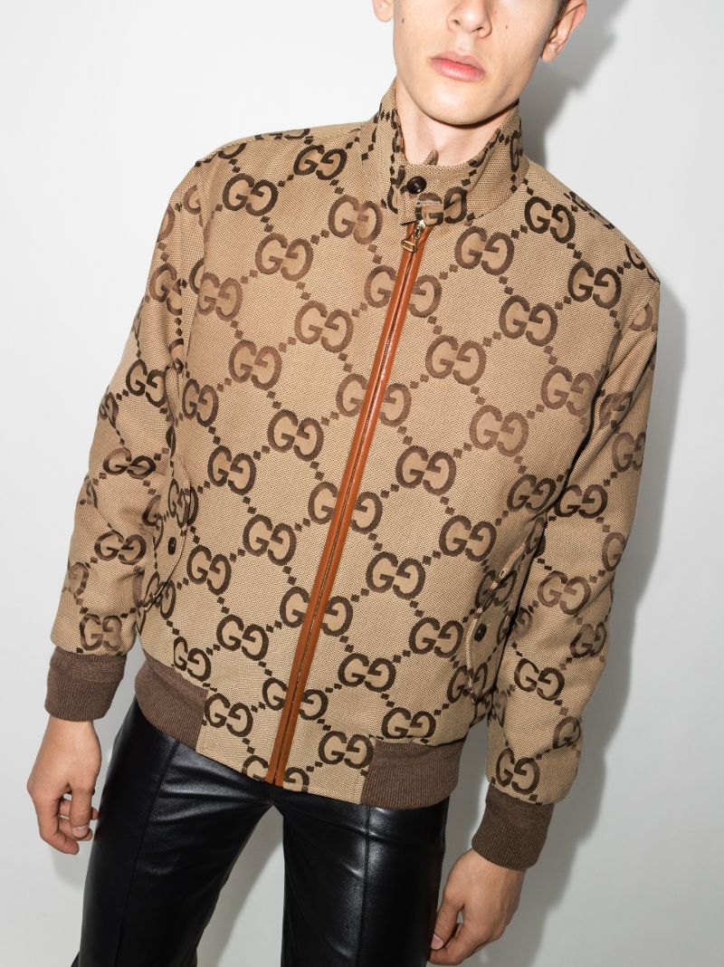 Brown Gg Supreme Bomber Jacket