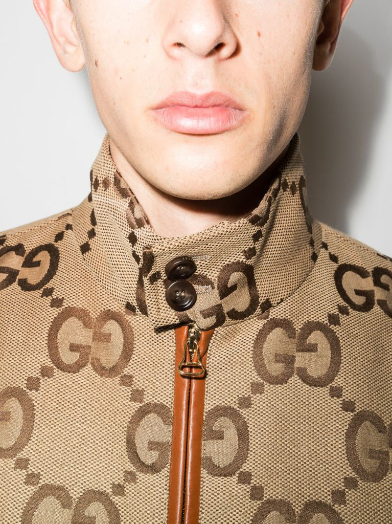Brown Gg Supreme Bomber Jacket