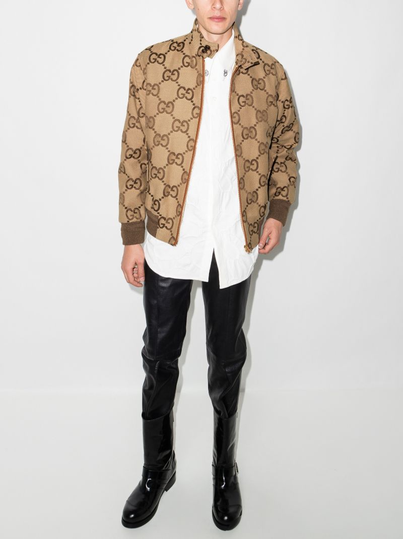 Brown Gg Supreme Bomber Jacket