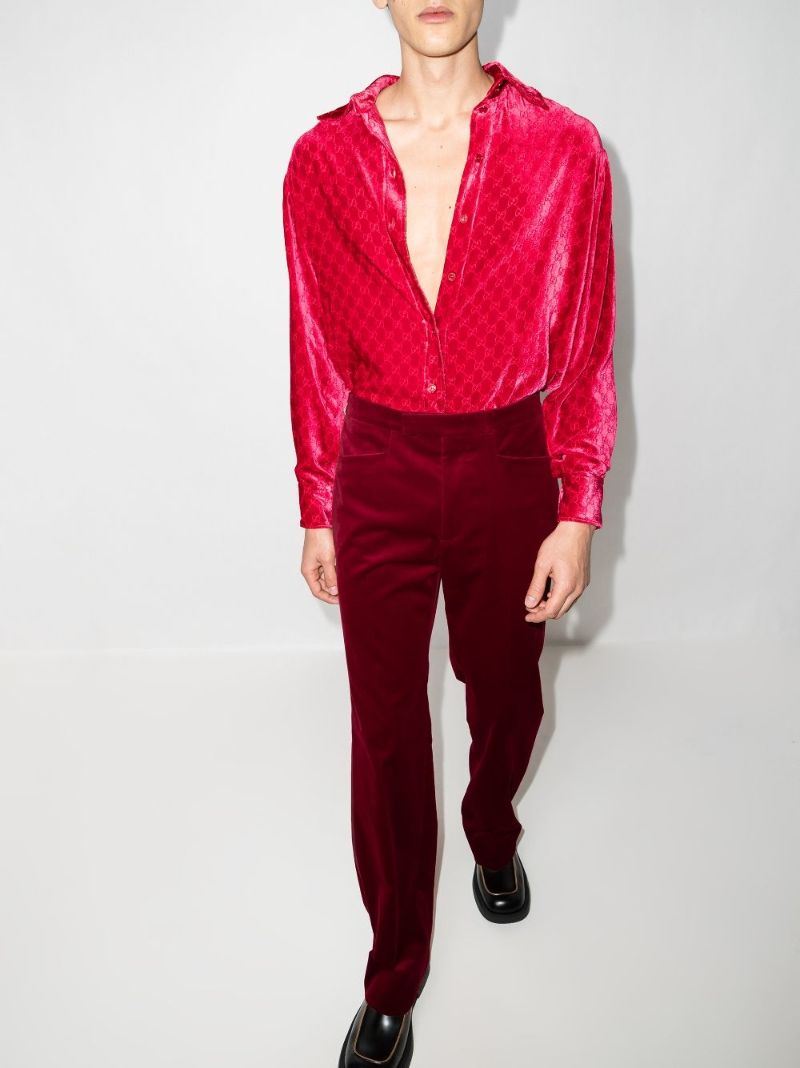 Tailored Velvet Trousers