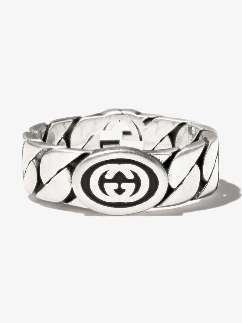 Sterling Silver Interlocking G Ring