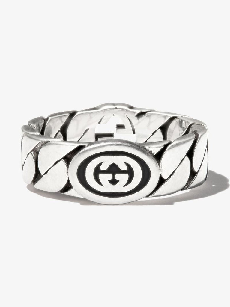 Sterling Silver Interlocking G Ring
